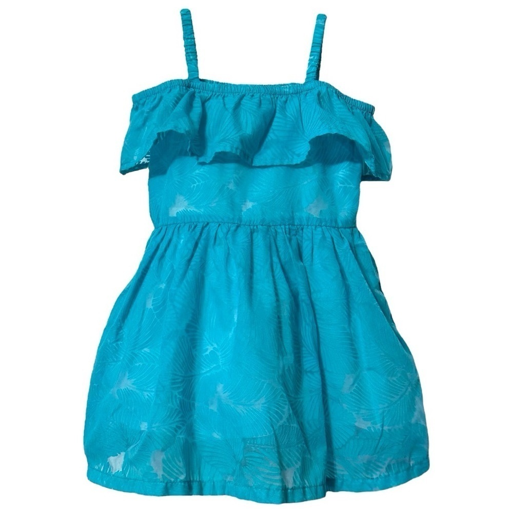 Genuine Kids by OshKosh 2T Blue Tropical Dress